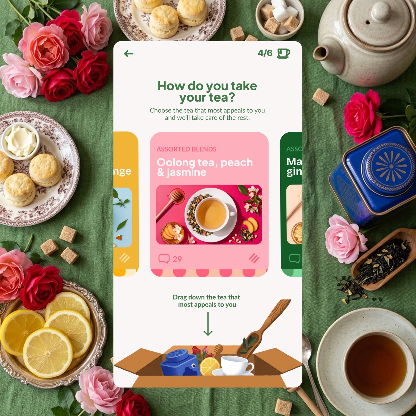 Tea pairing app